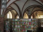 Gotisches Kreuzgewölbe im Ergeschoss der Ratsbücherei
