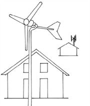Kleinwindkraftanlage, Zeichnung